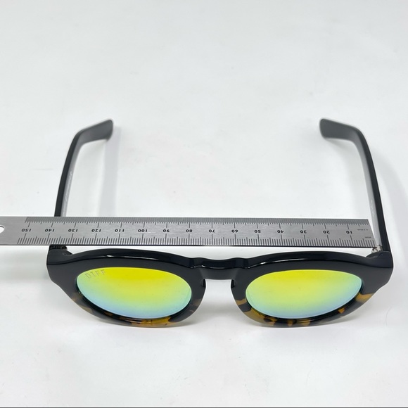DIFF eyewear sunglasses Dime Shiny Fire Gold Lenses Mirrored - Picture 7 of 11